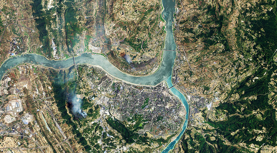 fire satellite image
