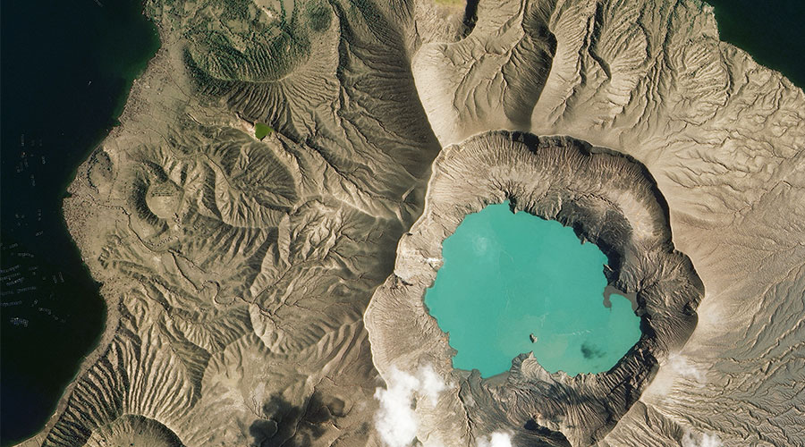 satellite image volcano