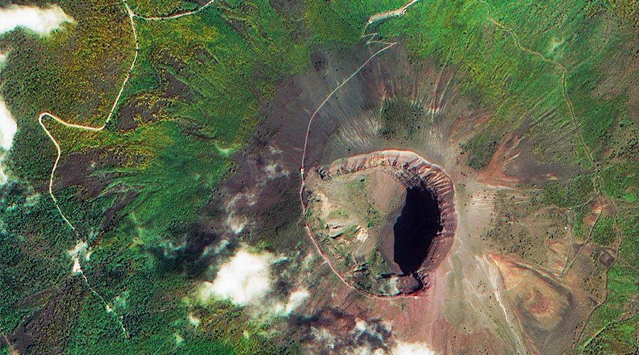 satellite images of volcanoes