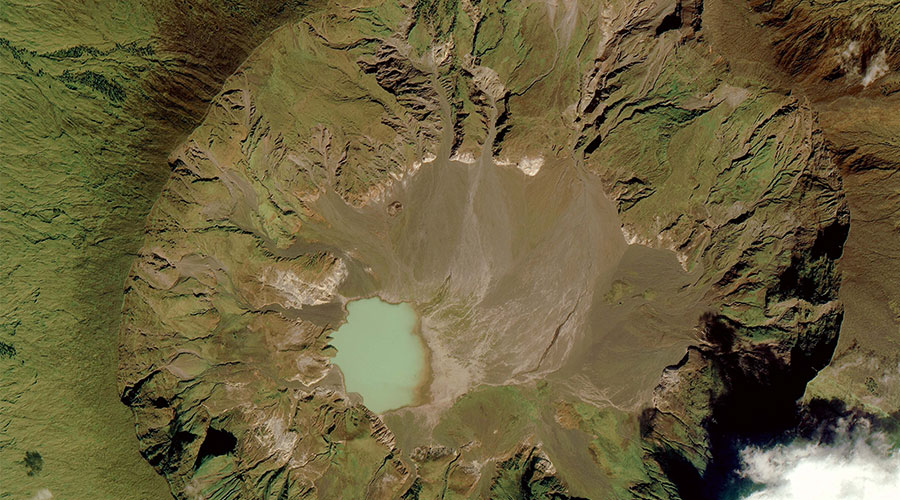 volcanic ash satellite image