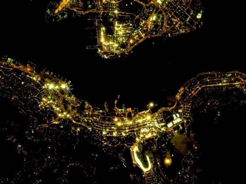 TV Distributor of CG Satellite Night Lmages